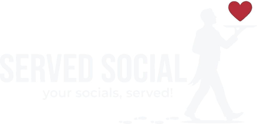Served Social — a butler presenting your socials on a tray